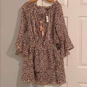 Express leopard dress w/pink highlights-Nvr Worn